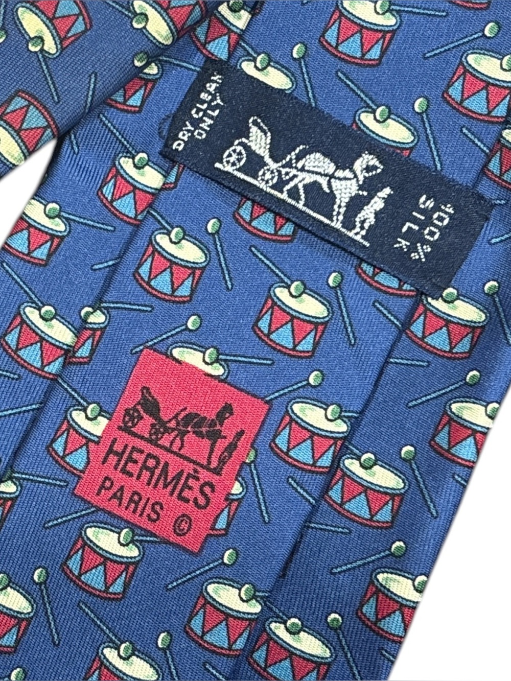 HERMES silk tie